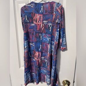 LuLARoe Sariah size 4 girls multicolor vibrant print